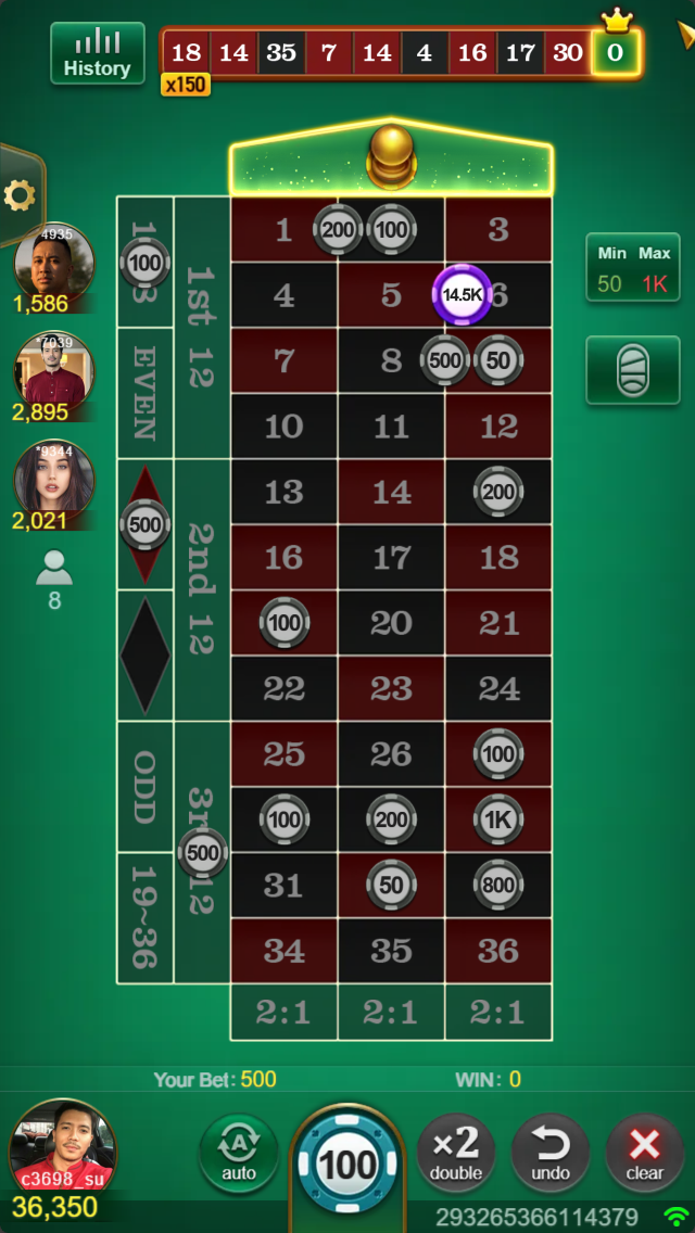 European Roulette Screenshot 2