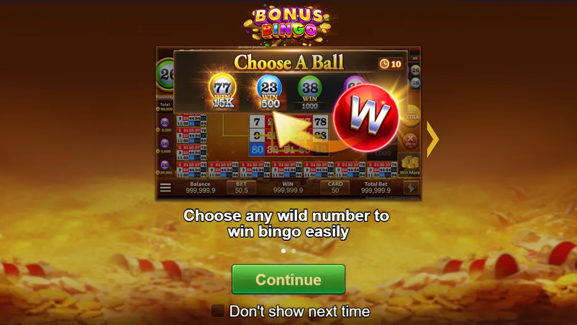 Bonus Bingo Screenshot 1