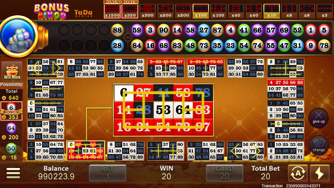 Bonus Bingo Screenshot 3