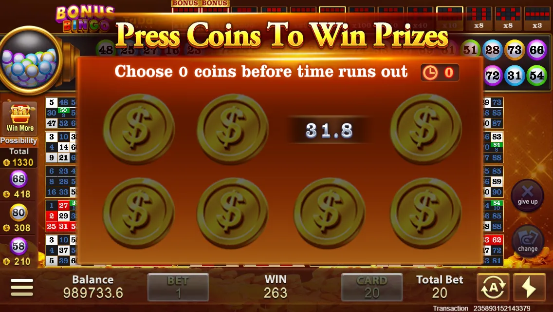 Bonus Bingo Screenshot 4