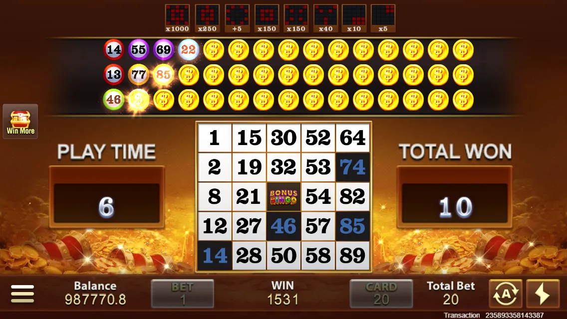 Bonus Bingo Screenshot 5