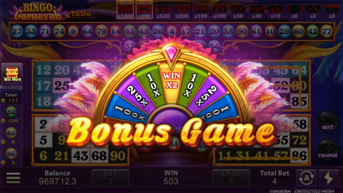 Bingo Carnaval Screenshot