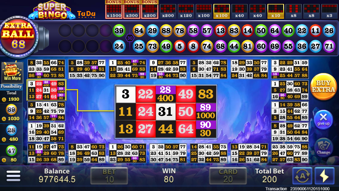 Super Bingo Screenshot
