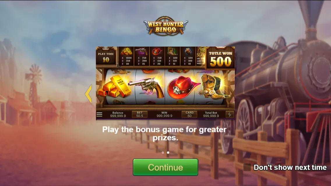 West Hunter Bingo Screenshot 2