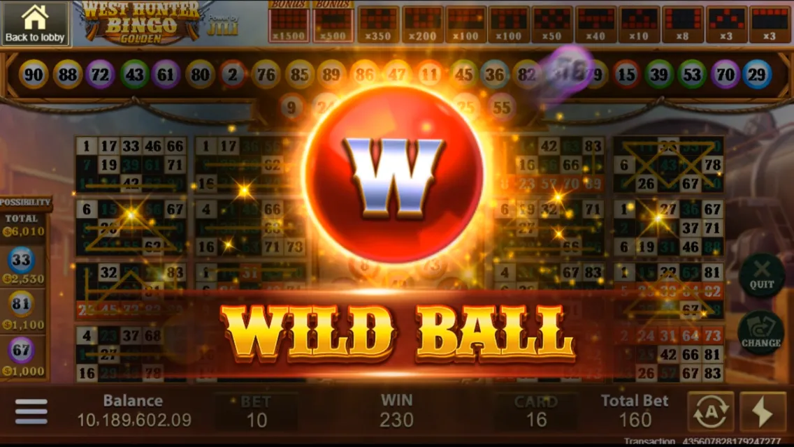 West Hunter Bingo Screenshot 3