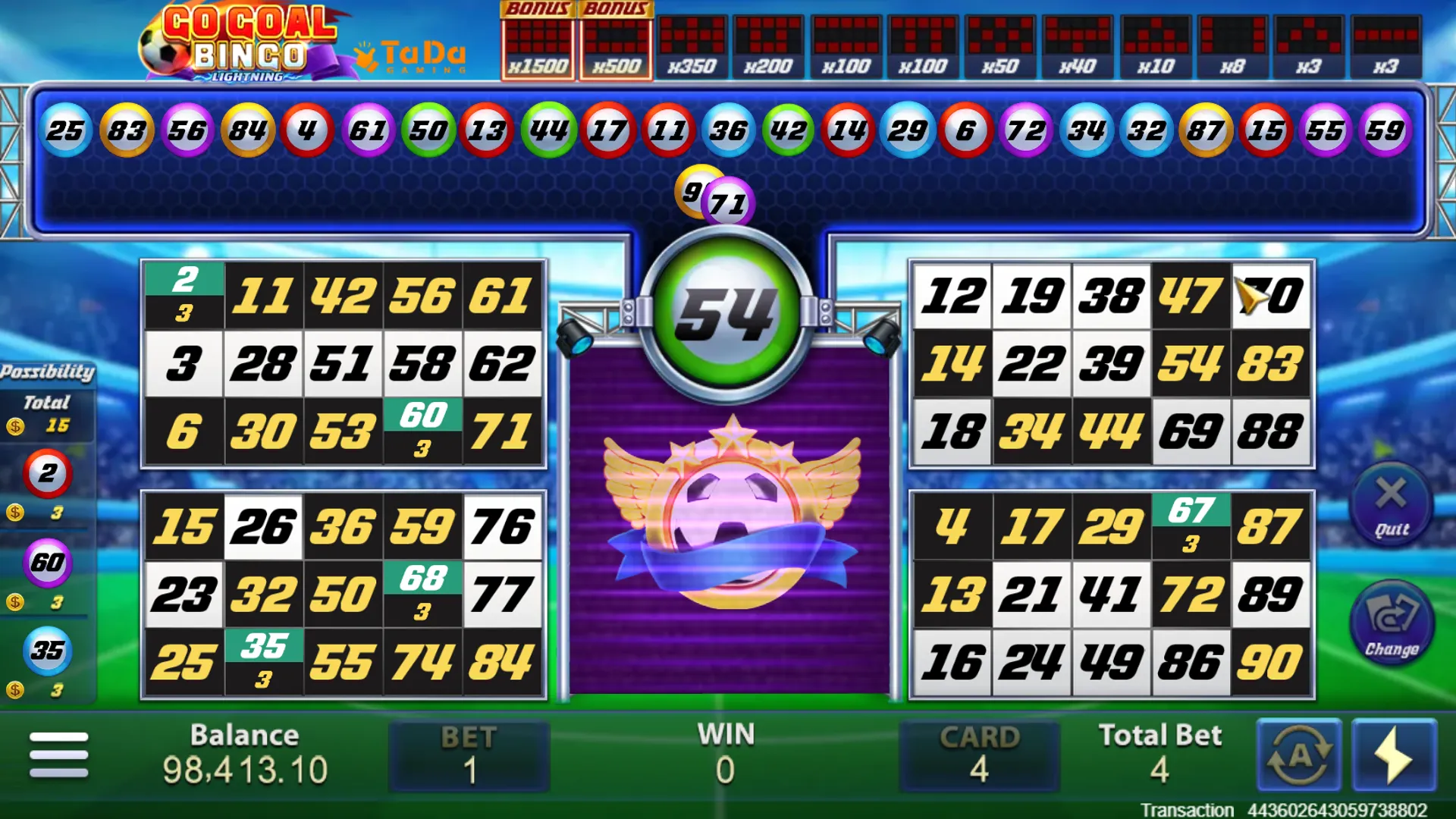 GO GOAL BINGO Screenshot 3