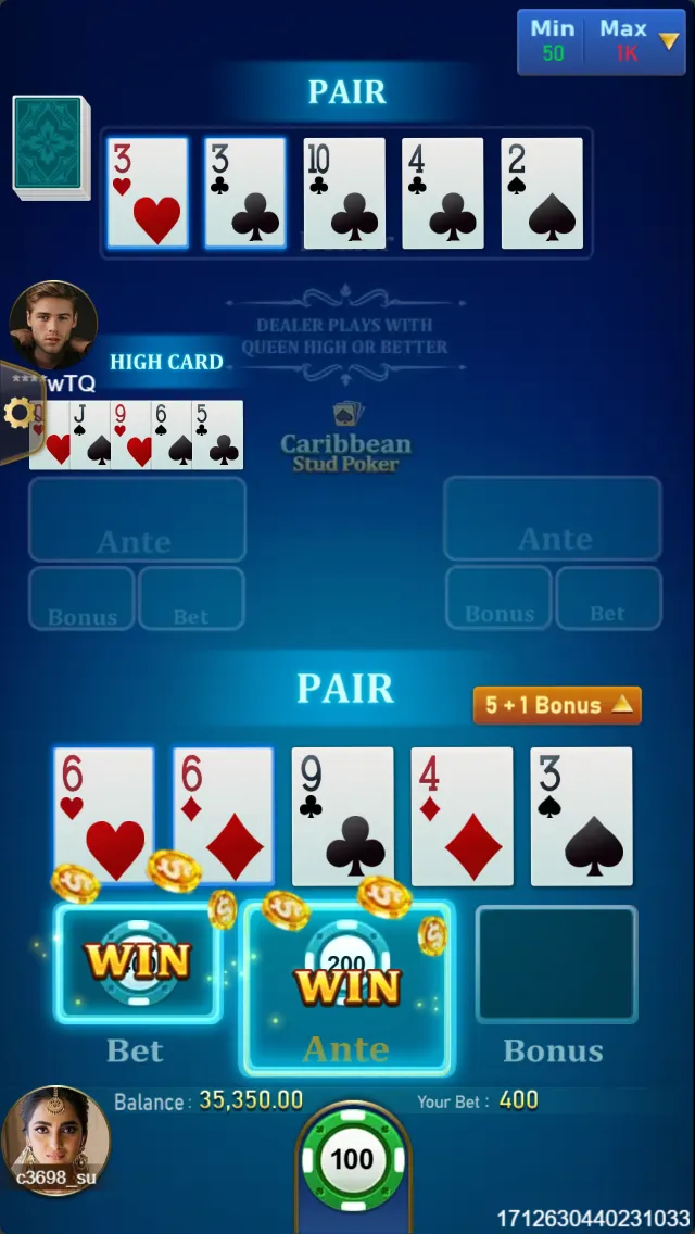 Caribbean Stud Poker Screenshot 2