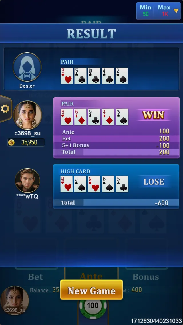 Caribbean Stud Poker Screenshot 3