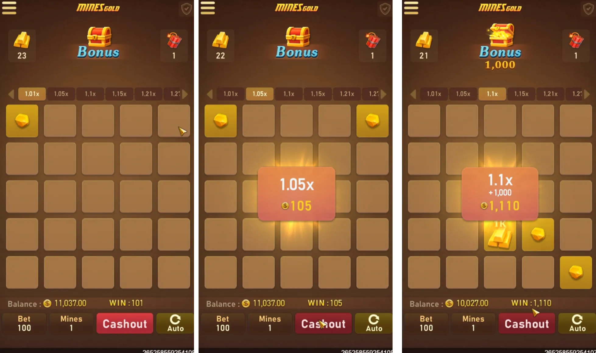Mines Gold Screenshot 1