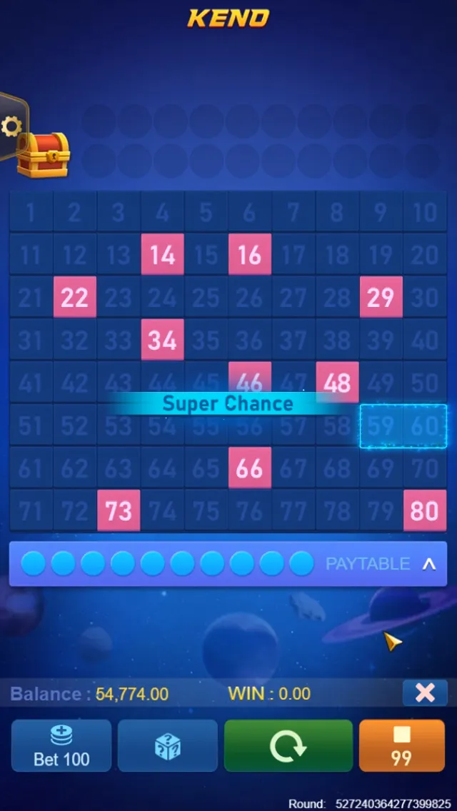 Keno Super Chance Screenshot