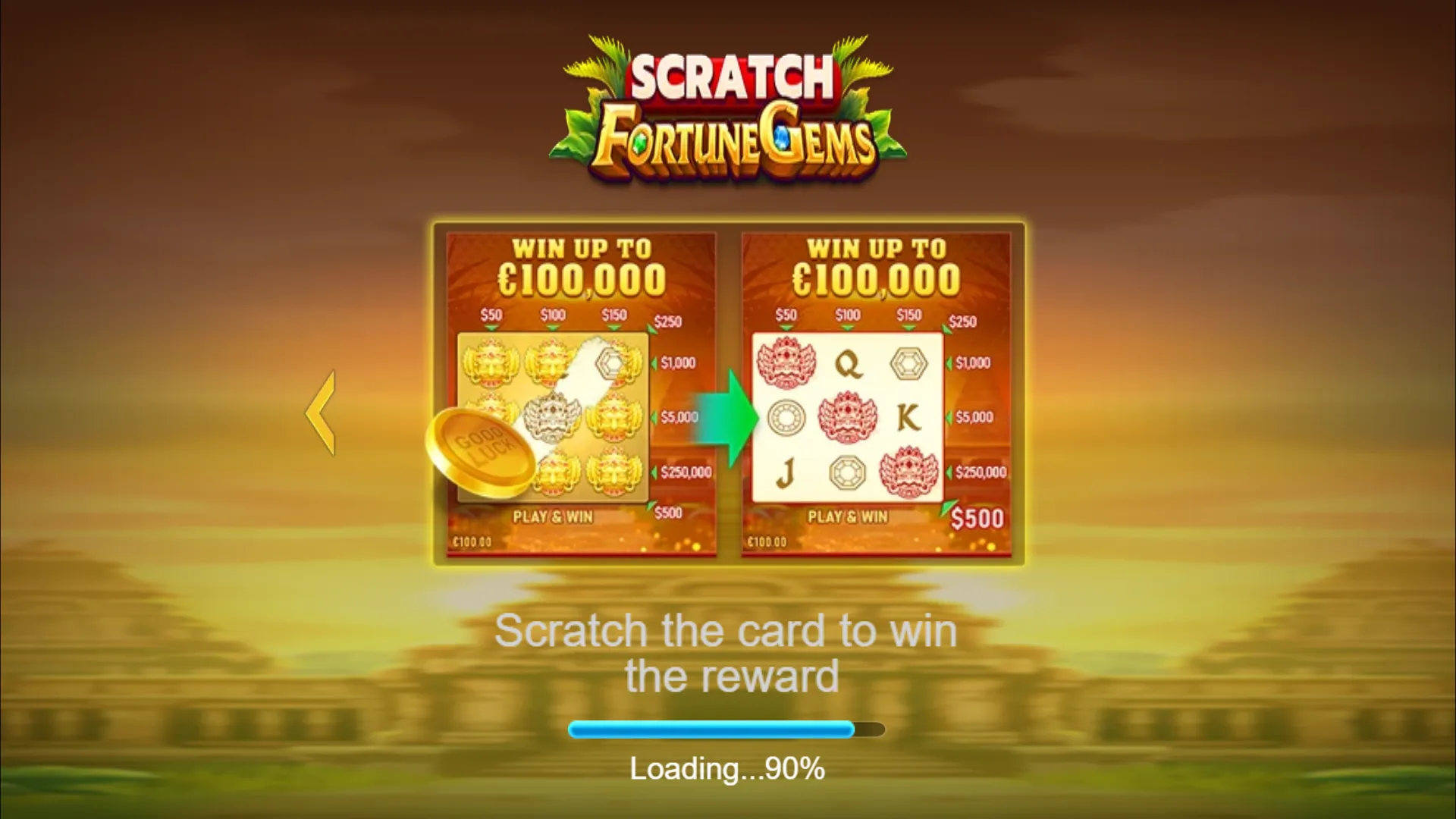 Fortune Gems Scratch Screenshot