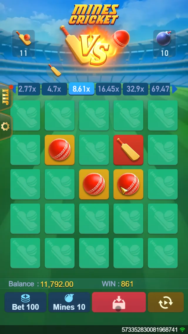 Mines Cricket screenshot 1